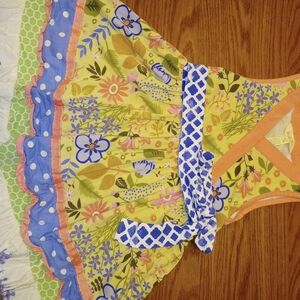 Matilda Jane Yellow and Blue Floral Kids Dress